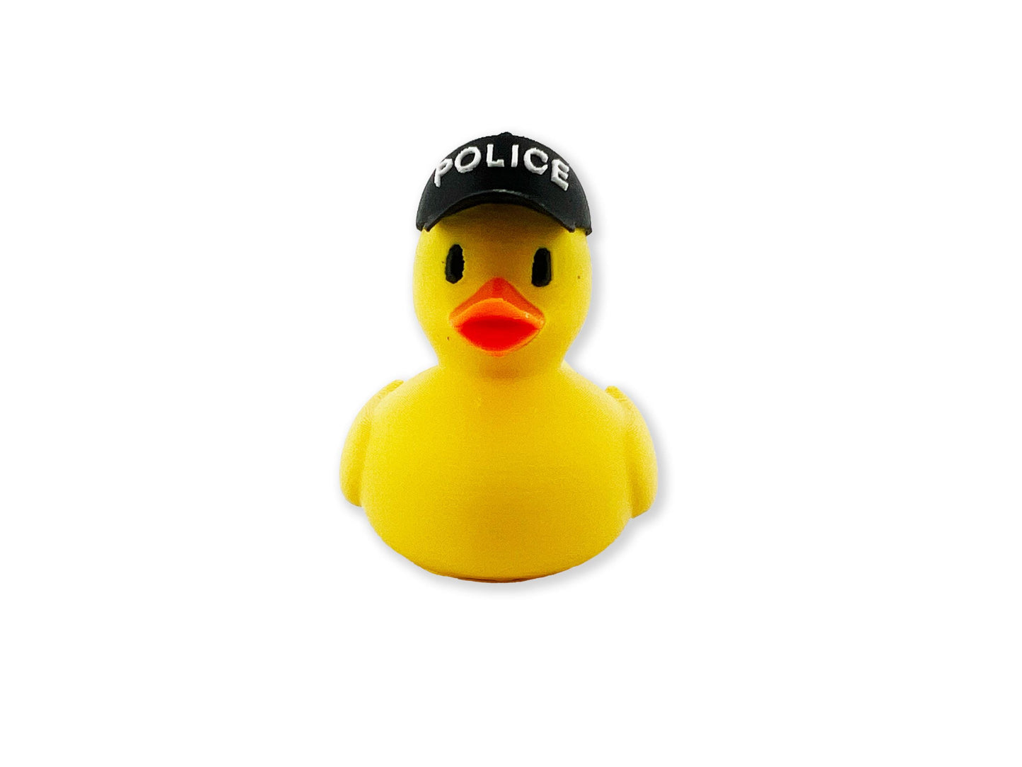 Yellow Duck With Police Hat, Vibrant Novelty Decor