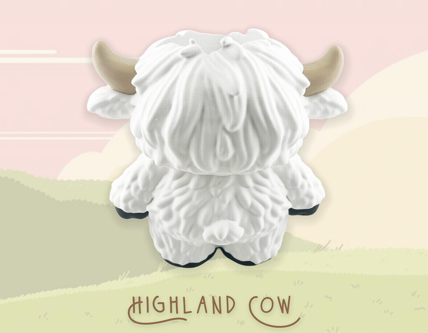 Highland Cow Soap Holder, Great Gift, Bathroom Decor, 3D Printed.