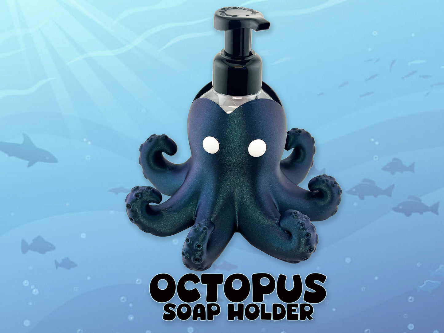 Octopus Soap Holder, Multiple Colors, Bathroom Decor, Fun and Stylish, Great Gift, 3D Printed.