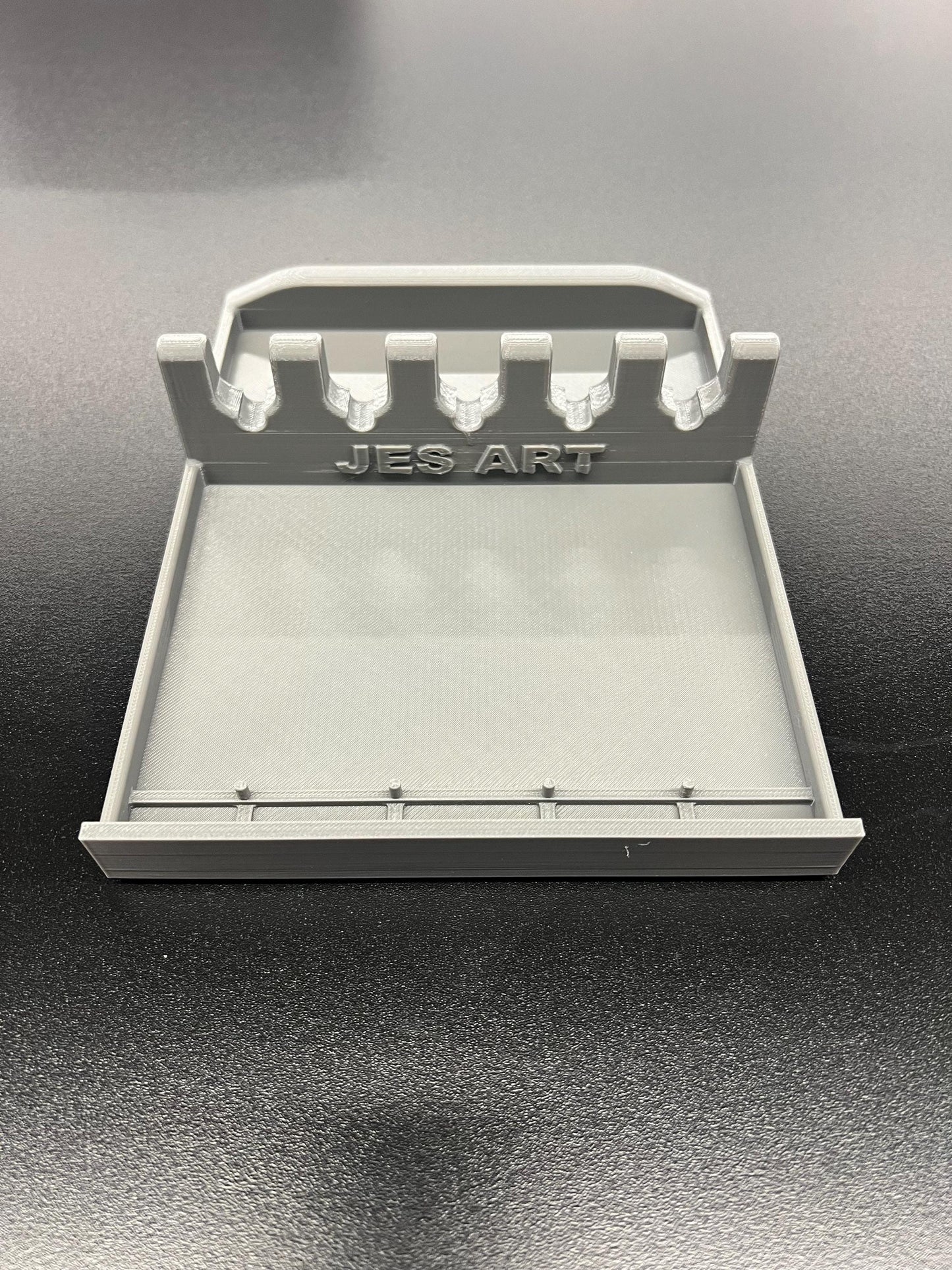 3D Printed Paint Brush Holder Tray for Art Classrooms, Durable PETG Organizer