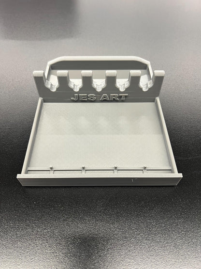 3D Printed Paint Brush Holder Tray for Art Classrooms, Durable PETG Organizer