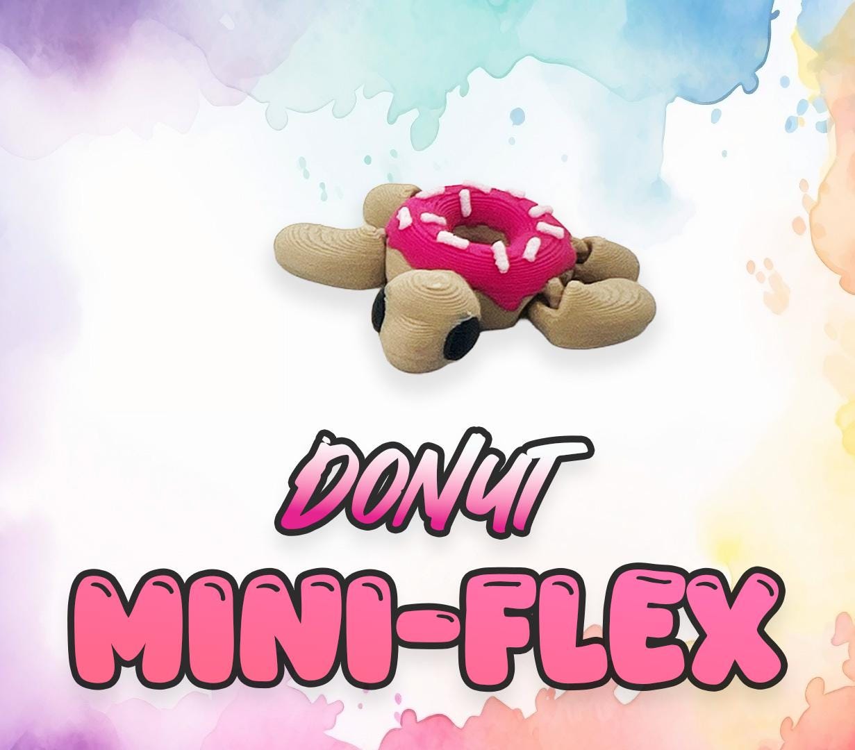Articulated Flex Toys, 3D Printed Mini Creatures, Fun Desk Accessory