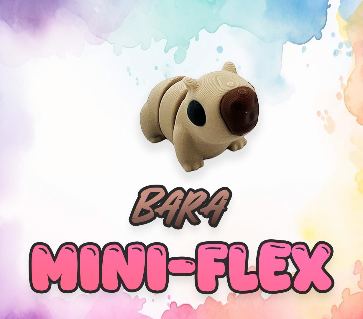 Articulated Flex Toys, 3D Printed Mini Creatures, Fun Desk Accessory