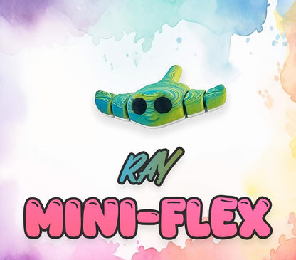 Articulated Flex Toys, 3D Printed Mini Creatures, Fun Desk Accessory