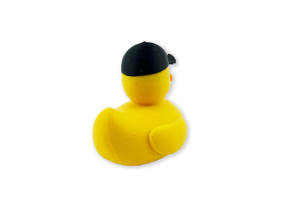 Yellow Duck With Police Hat, Vibrant Novelty Decor