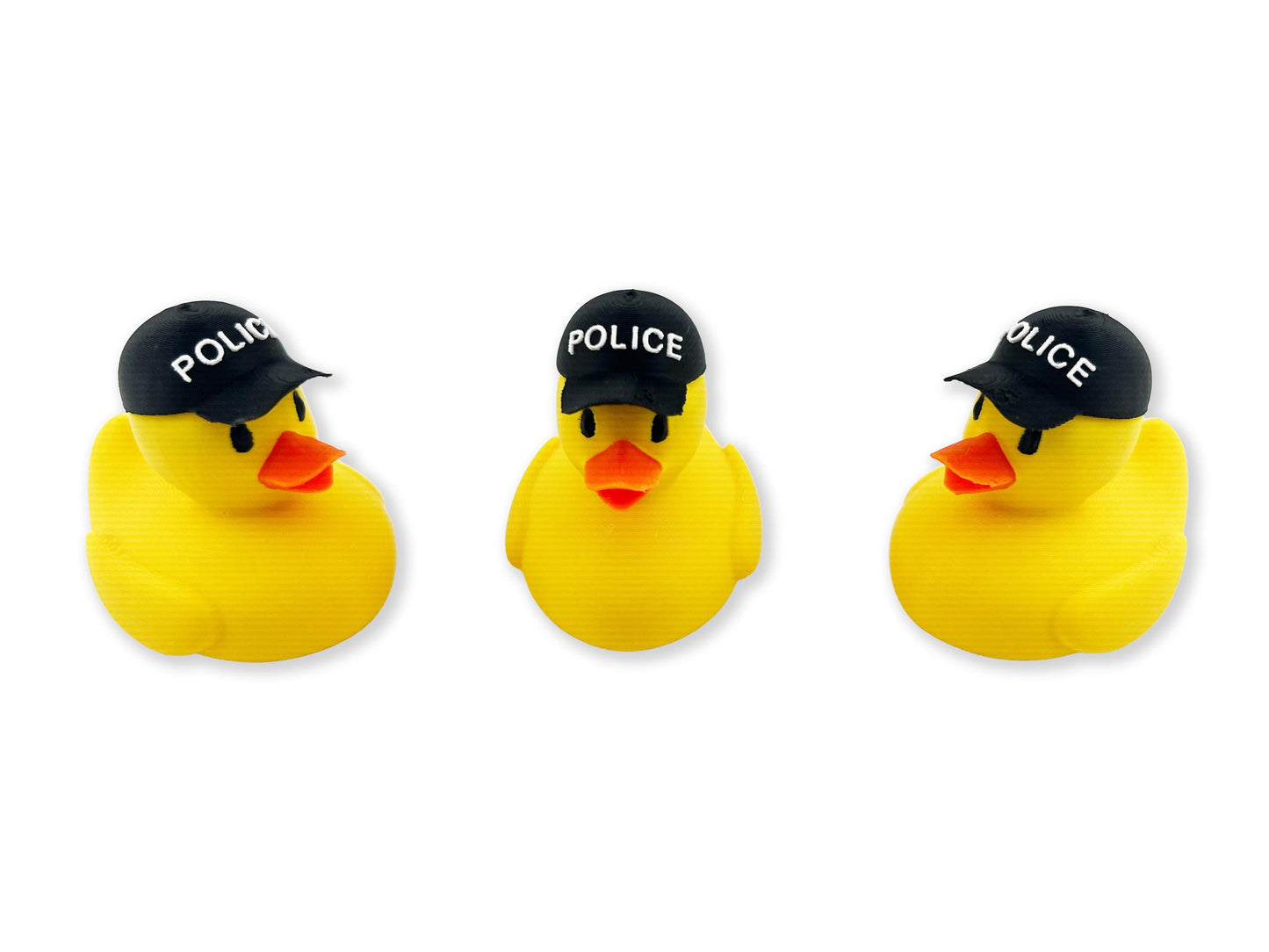 Yellow Duck With Police Hat, Vibrant Novelty Decor
