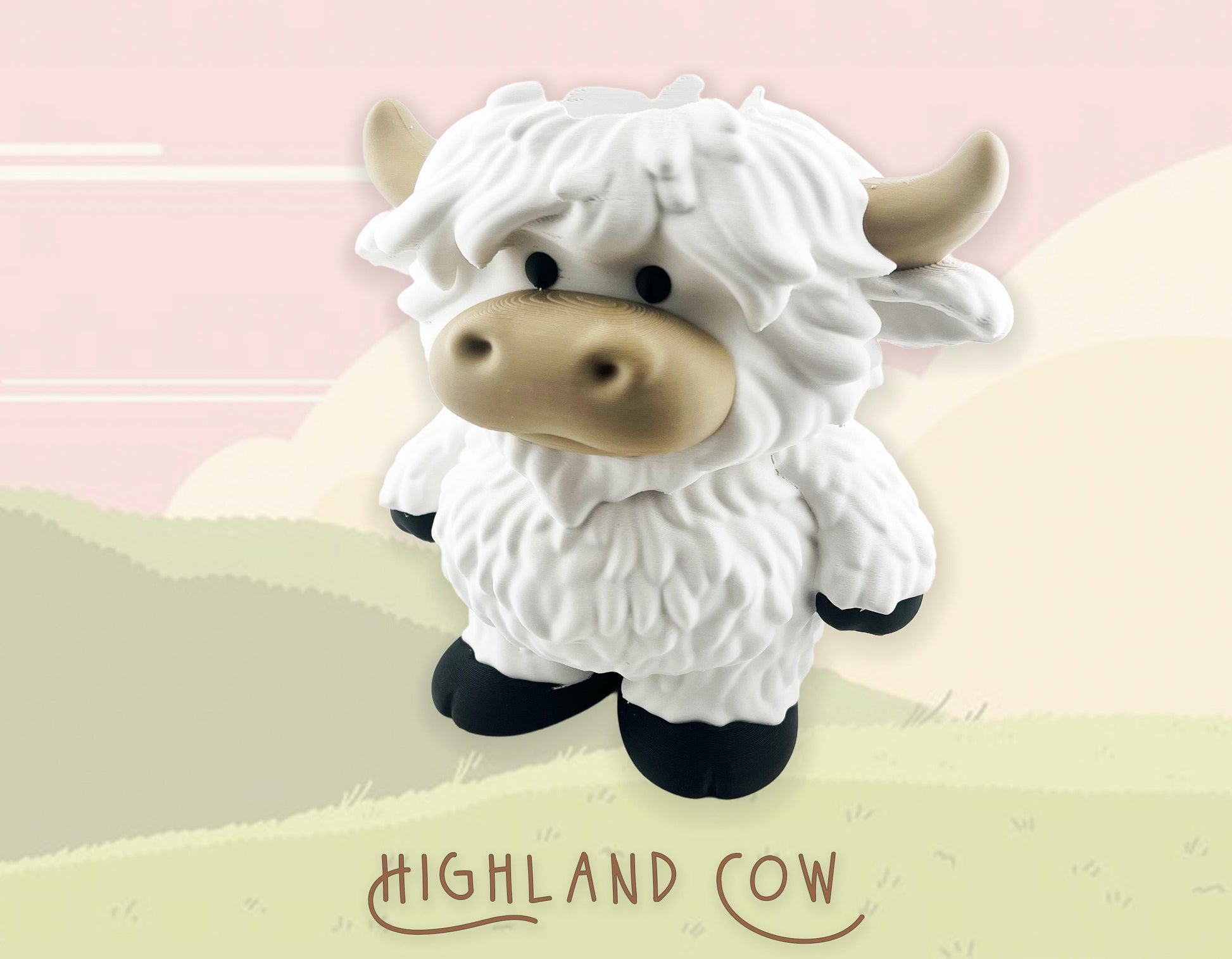 Highland Cow Soap Holder, Great Gift, Bathroom Decor, 3D Printed.