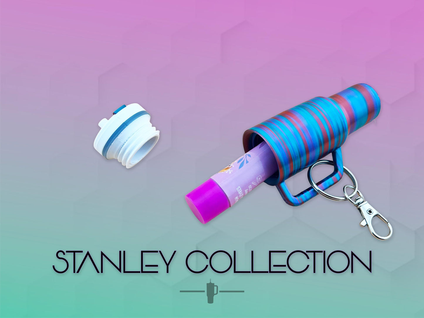 Stanley Chapstick Holder, Multiple Colors, Key Chain, Great Gifts, 3D Printed.