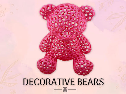 Decorative Bears, 3D Printed, Home Decor