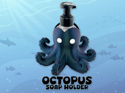 Octopus Soap Holder, Multiple Colors, Bathroom Decor, Fun and Stylish, Great Gift, 3D Printed.