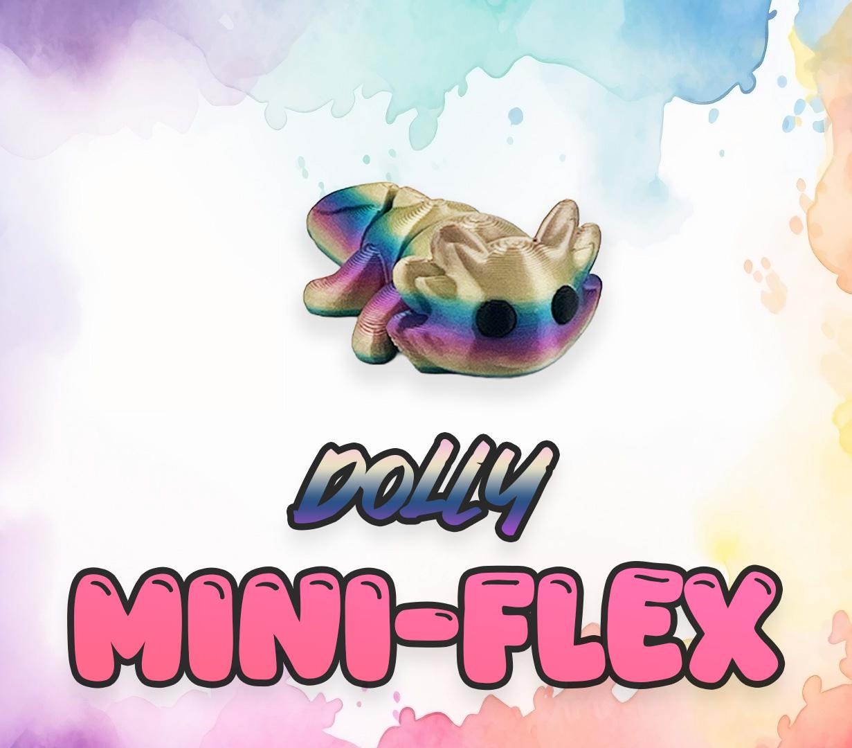 Articulated Flex Toys, 3D Printed Mini Creatures, Fun Desk Accessory