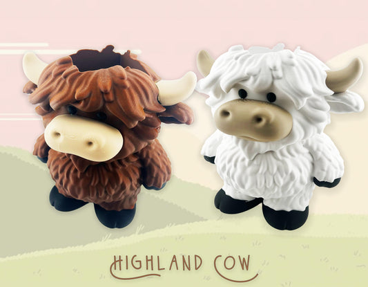 Highland Cow Soap Holder, Great Gift, Bathroom Decor, 3D Printed.