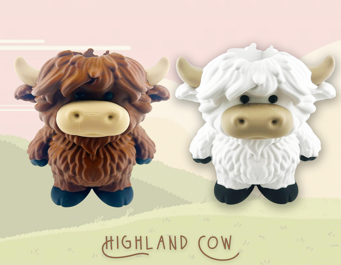 Highland Cow Soap Holder, Great Gift, Bathroom Decor, 3D Printed.