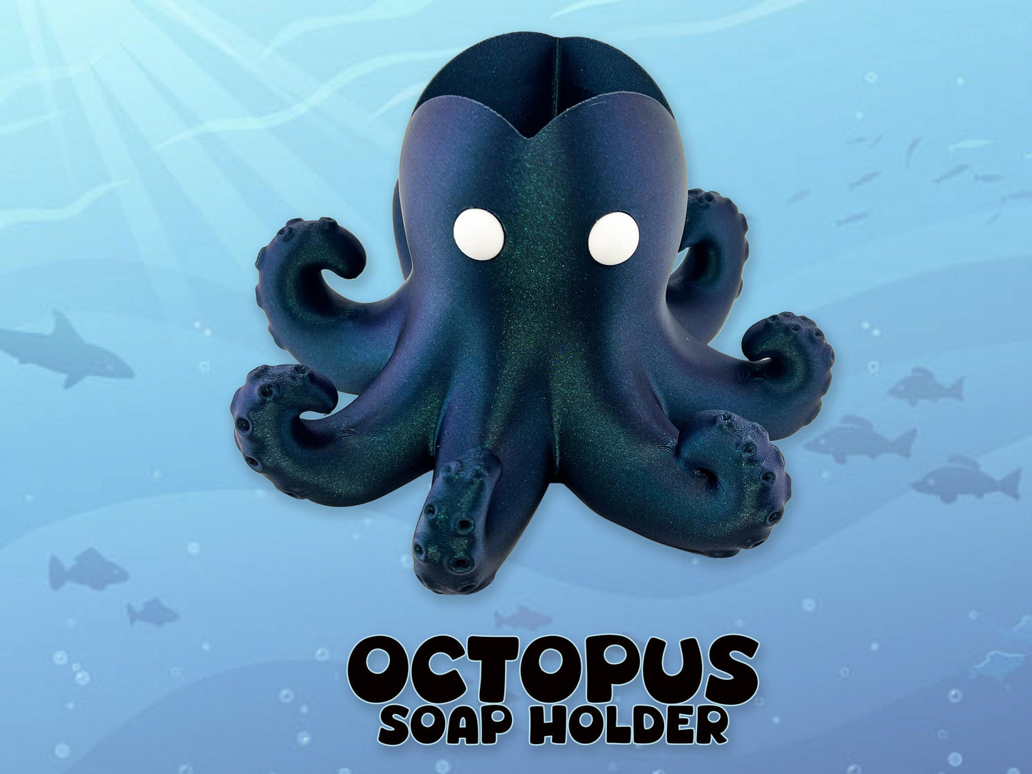 Octopus Soap Holder, Multiple Colors, Bathroom Decor, Fun and Stylish, Great Gift, 3D Printed.